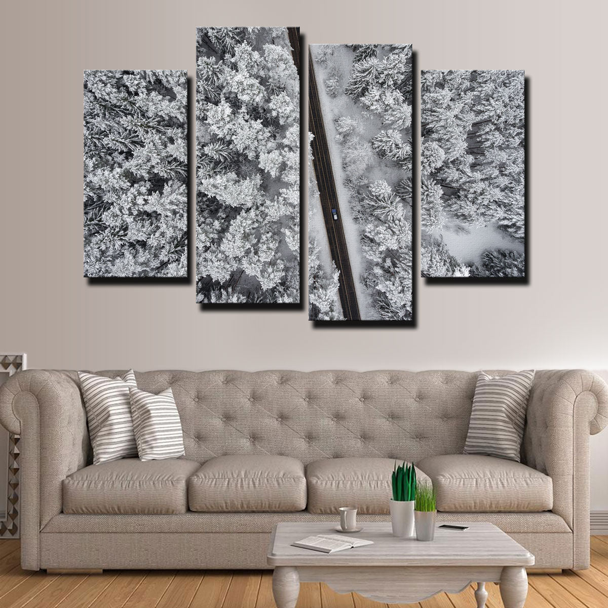 Exquisite Snowy Road Wall Art by Karolis Janulis