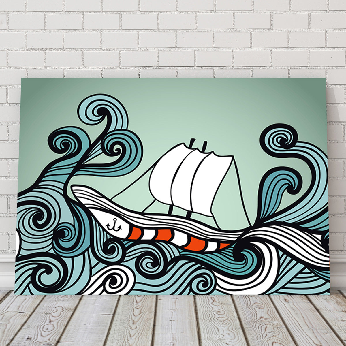 Exquisite Ship Art Wall Decor Canvas