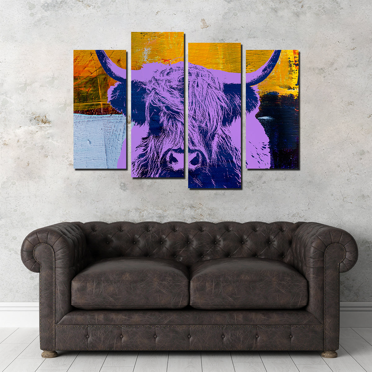 Gorgeous Highland Cow Wall Art by Stephen Chambers