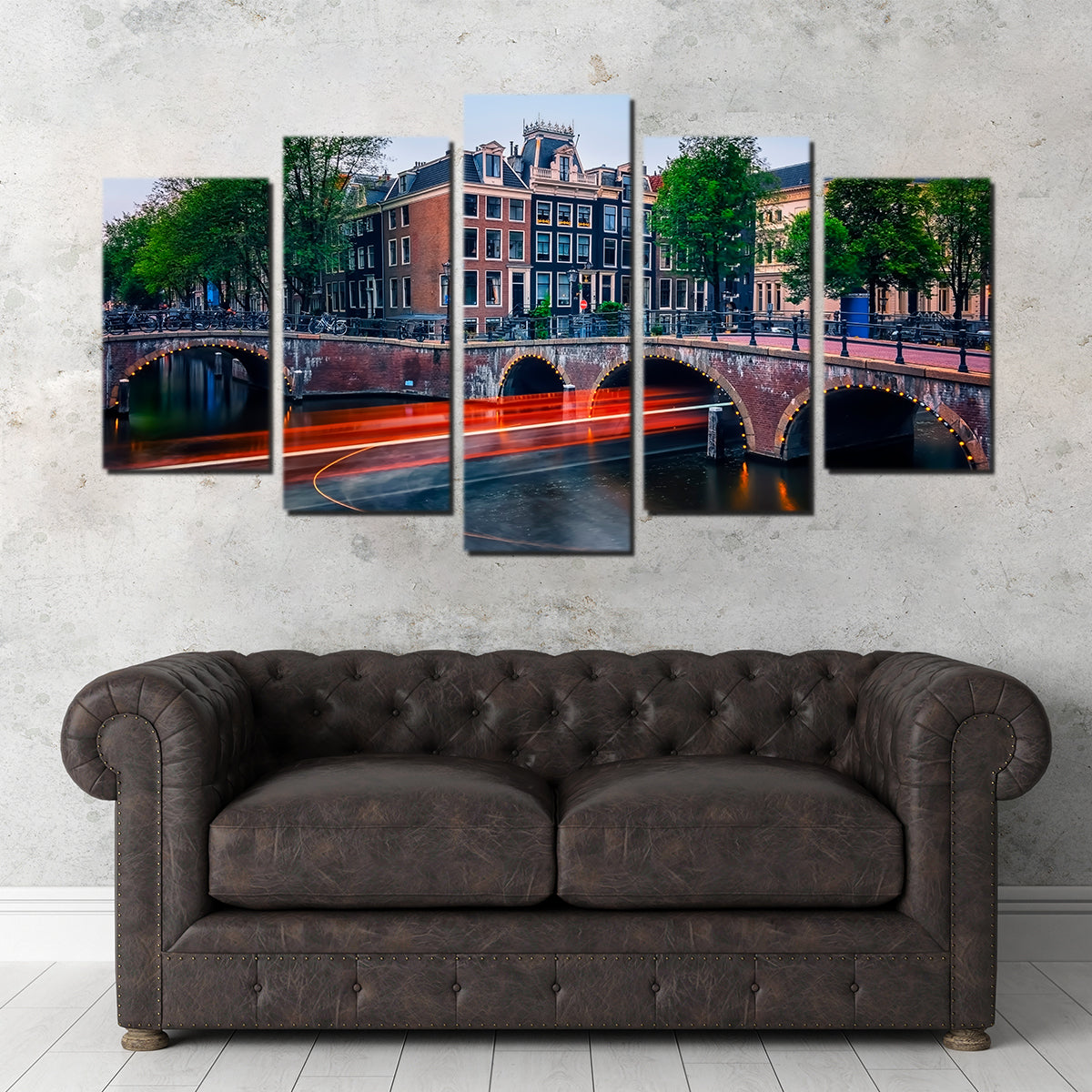 Stunning Canal in Amsterdam Wall Art for Your Home Decor