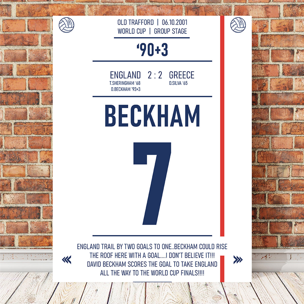 Beckham - High - Quality Hand - Built Art Print