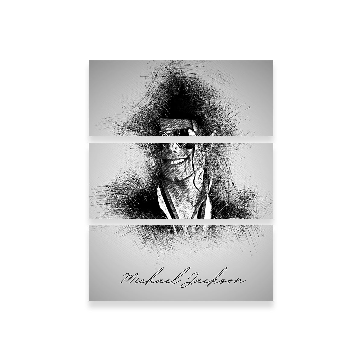 Exquisite Michael Jackson Sketch Wall Art - Ideal for Home Decor