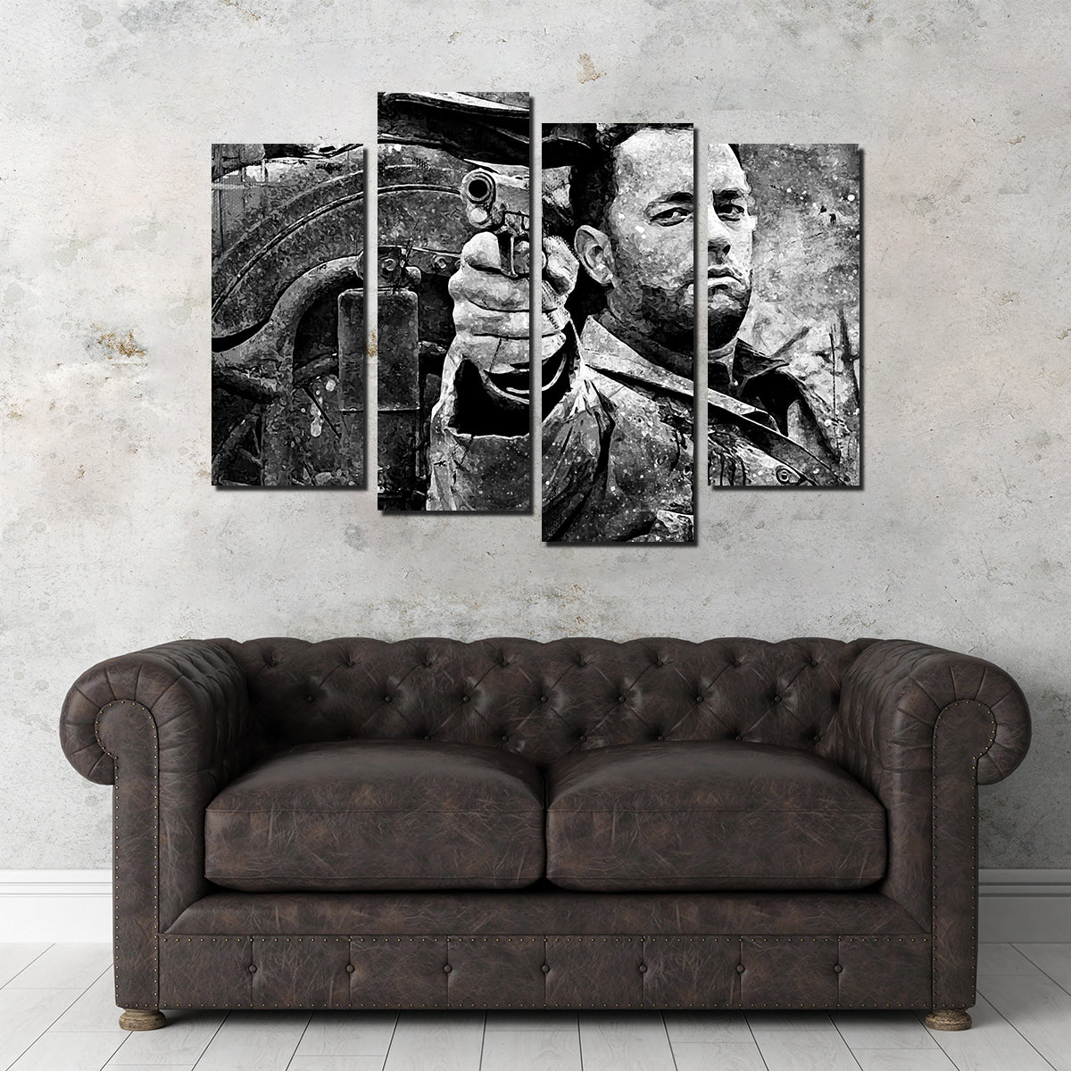 Captain Miller High - Quality Grayscale Wall Art for Stunning Home Decor