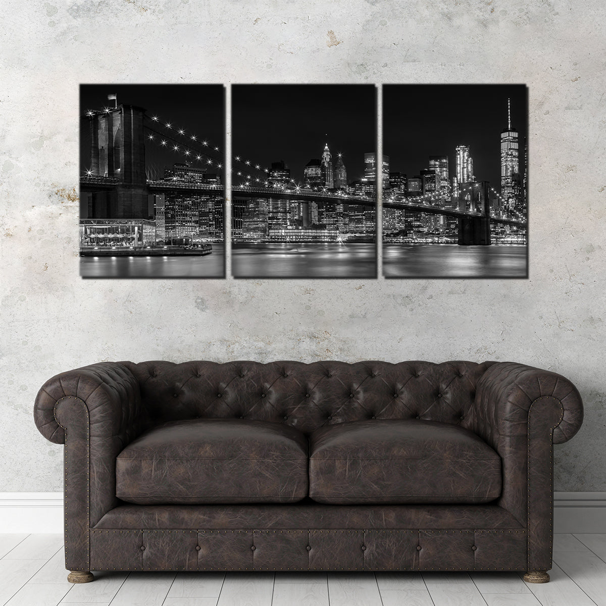 NYC Nightly Impressions - Stunning Panoramic Wall Art by Melanie Viola