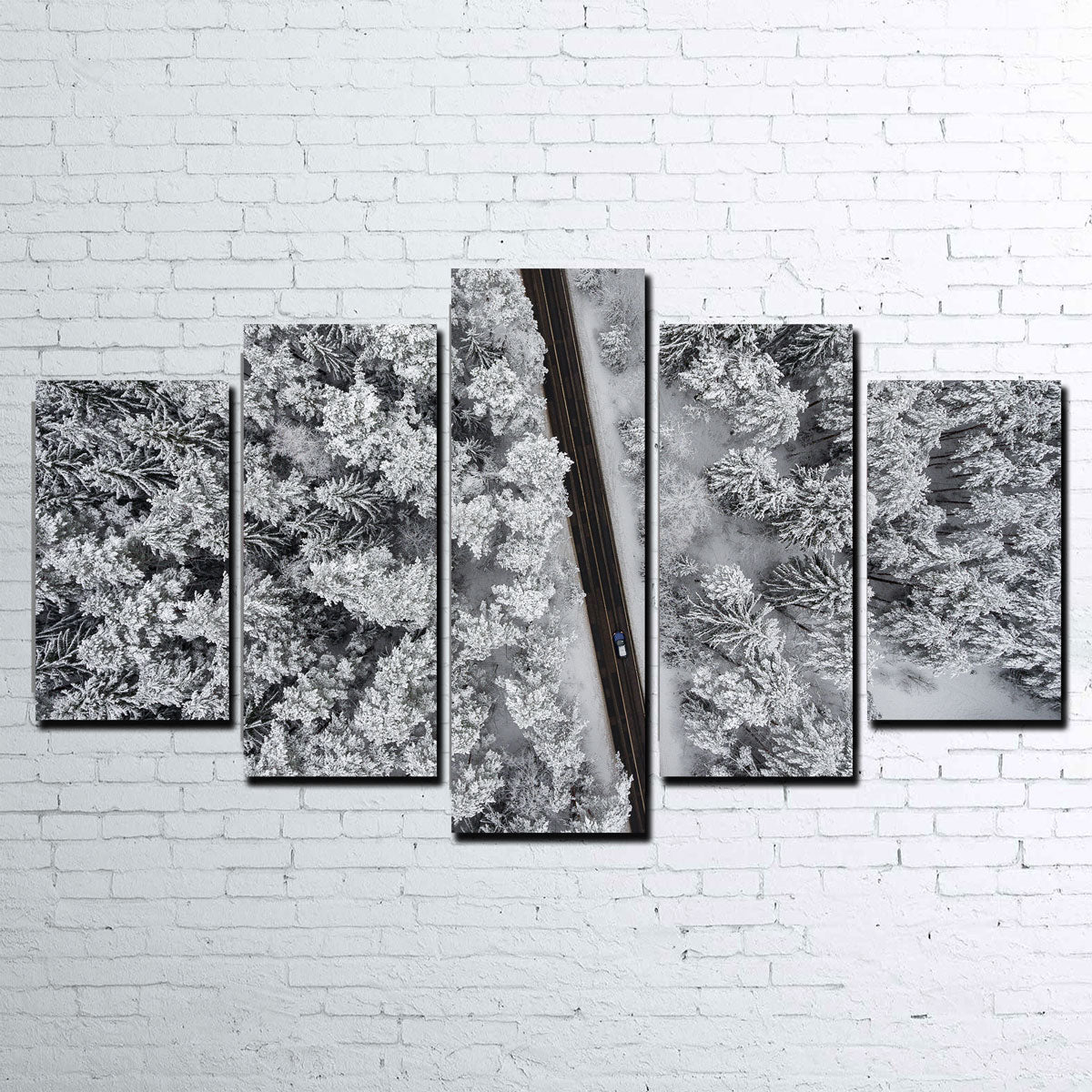 Exquisite Snowy Road Wall Art by Karolis Janulis