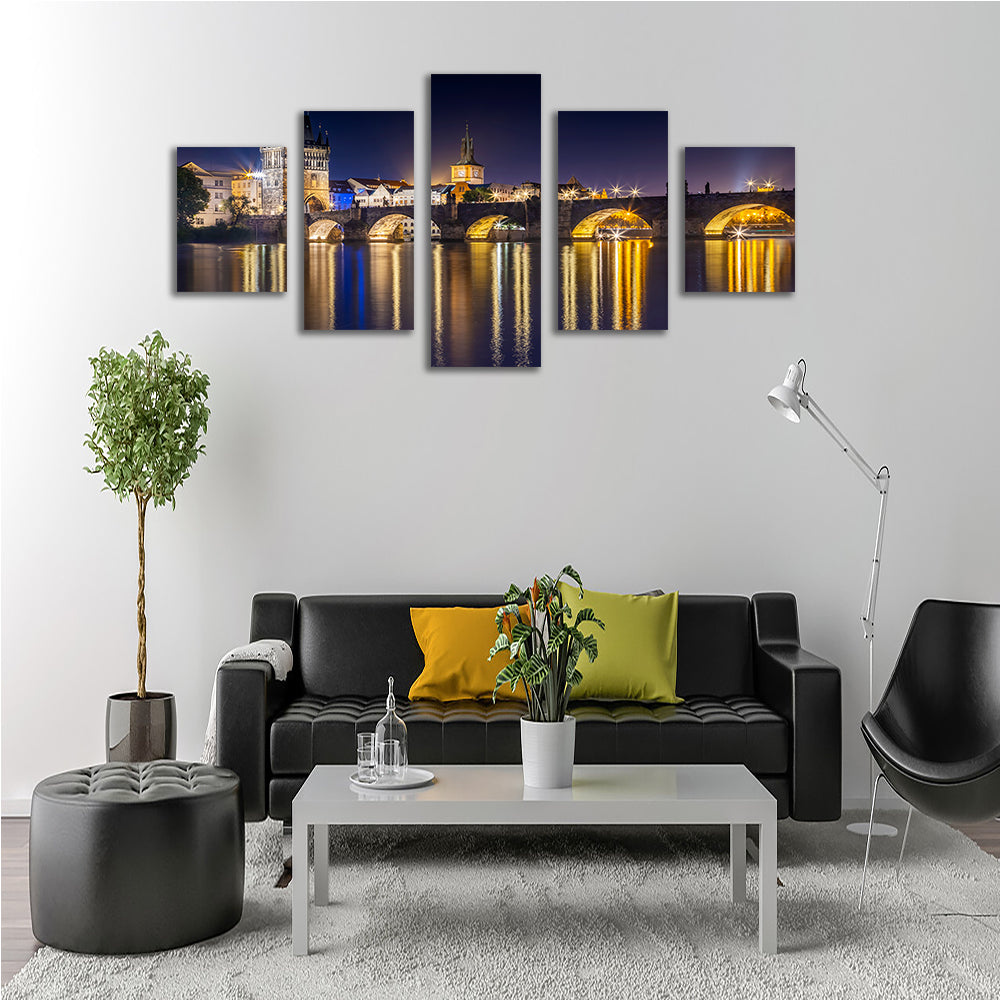 Stunning Charles Bridge with Old Town Bridge Tower Wall Art by Melanie Viola