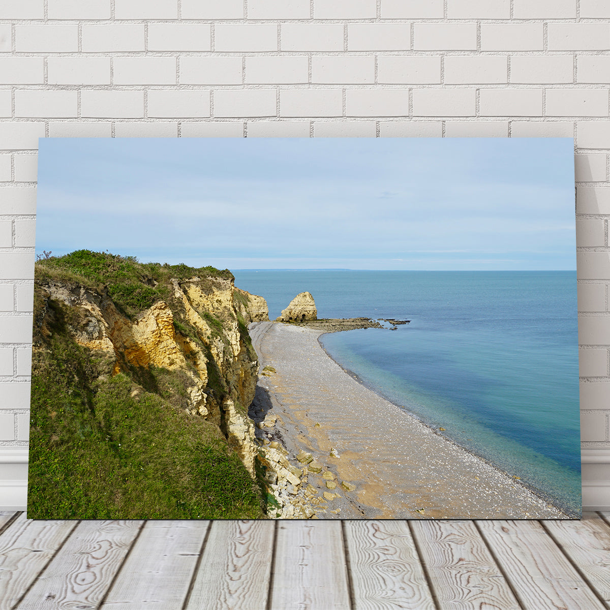 Stunning Pointe du Hoc Bluffs Wall Art by David Campbell