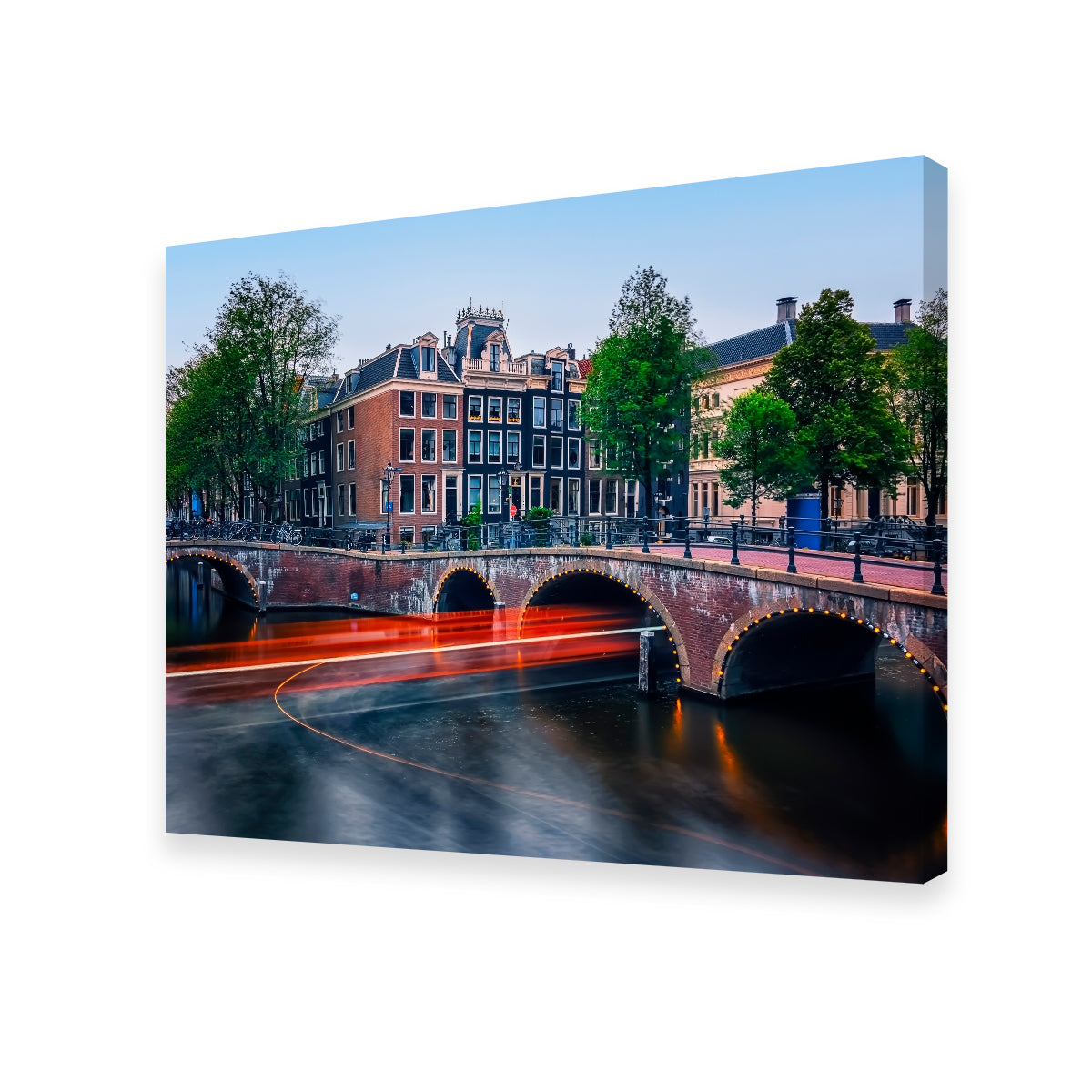 Stunning Canal in Amsterdam Wall Art for Your Home Decor