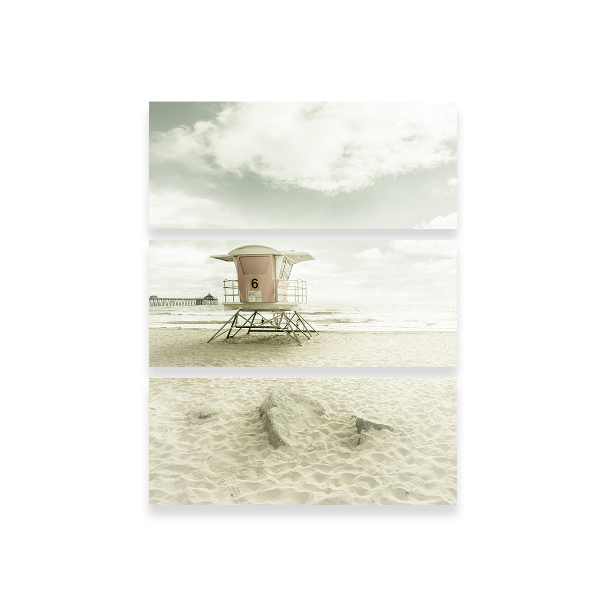 California Vintage Imperial Beach Stunning Wall Art by Melanie Viola