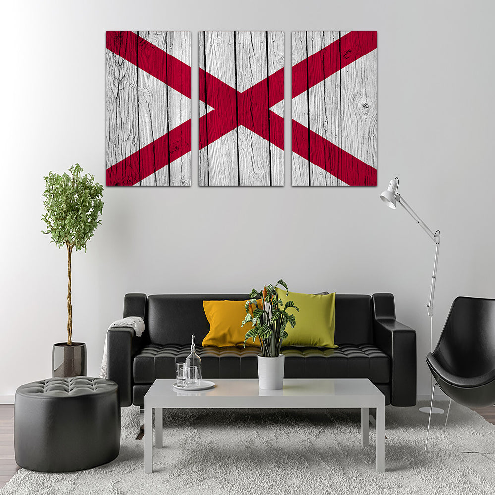 Eye - Catching Alabama State Flag Wall Art for Your Home Decor