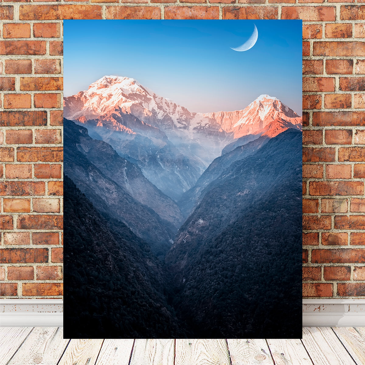 Exquisite Himalayan Moonrise Wall Art for Stunning Home Decor