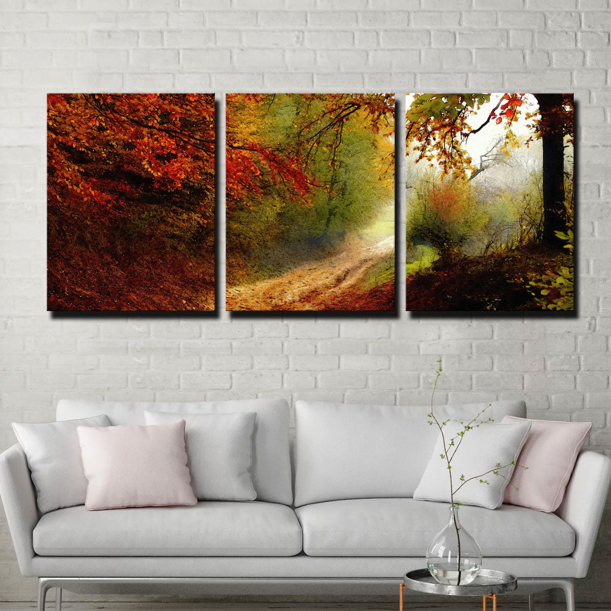 Gorgeous Autumn Forest Edge Wall Art by Denise Dundon