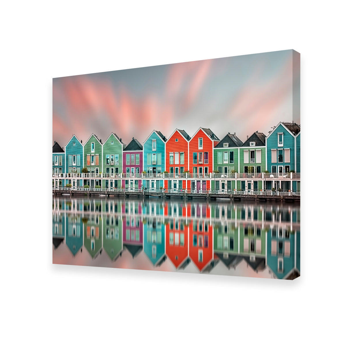 Exquisite Handmade Dutch-Style Kiln-Dried Pine Wood Wall Art