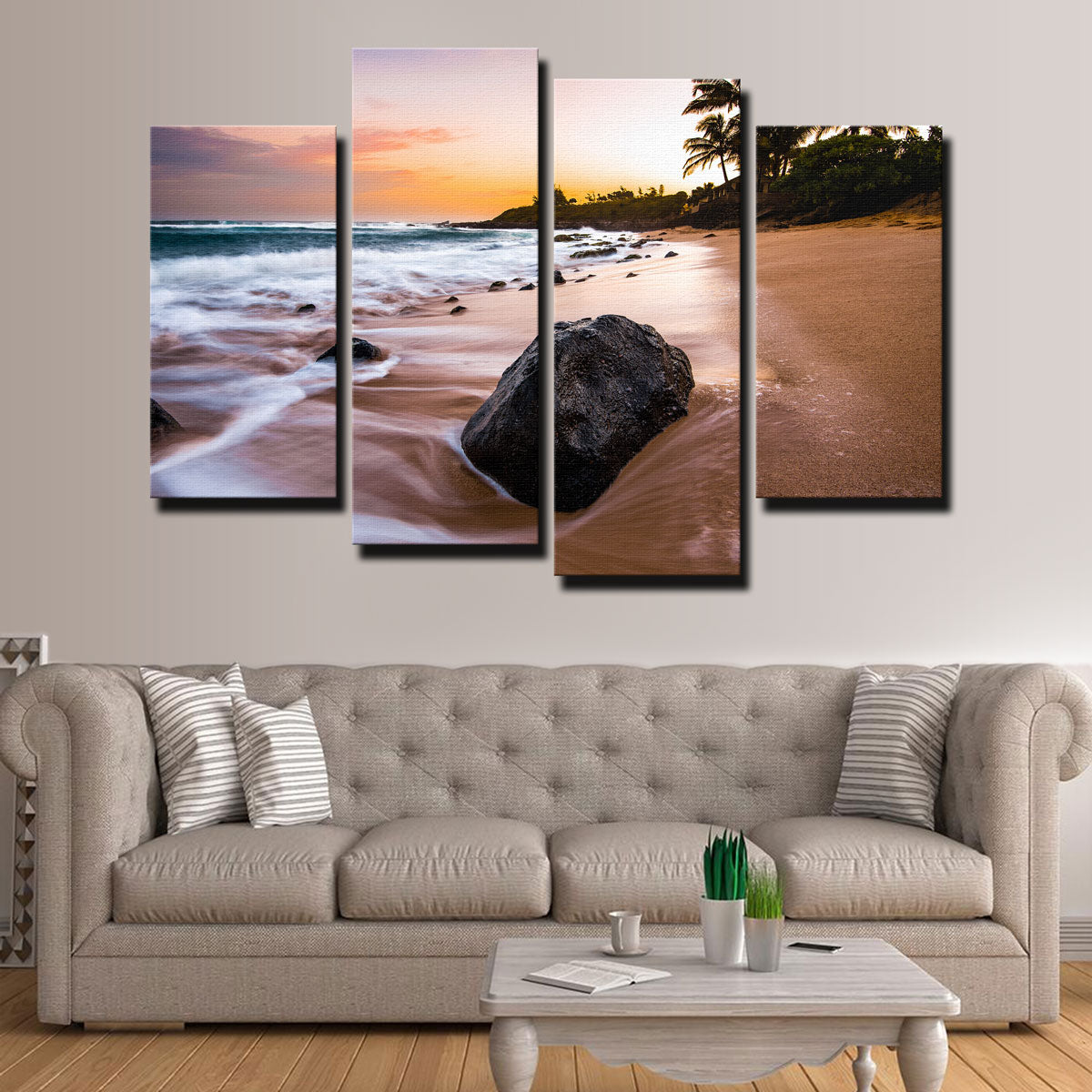 Exquisite Smooth Shore Wall Art by Lucas Moore
