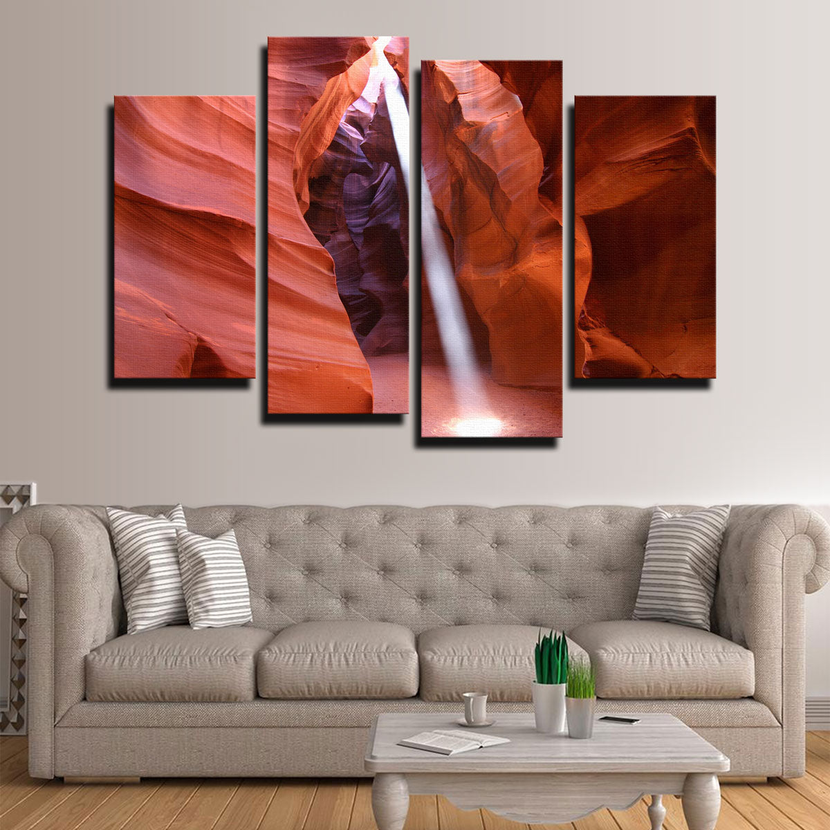Stunning Antelope Canyon Light Beam Wall Art for Your Home Decor