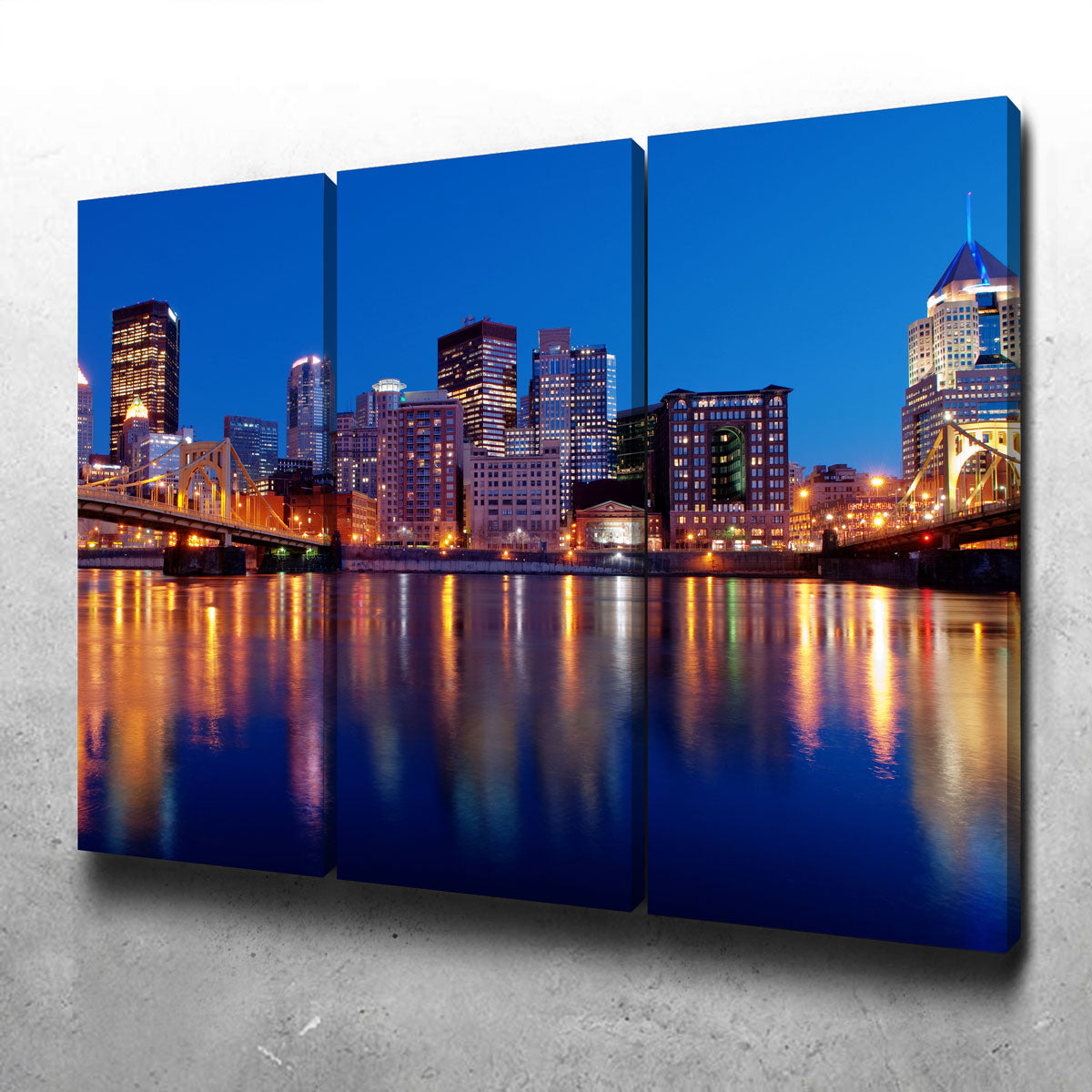 Enchanting Pittsburgh at Night Wall Art for Stunning Home Decor