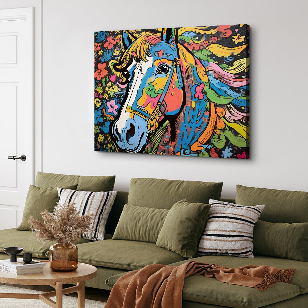 Stunning Horse Graffiti Wall Art by Stephen Chambers