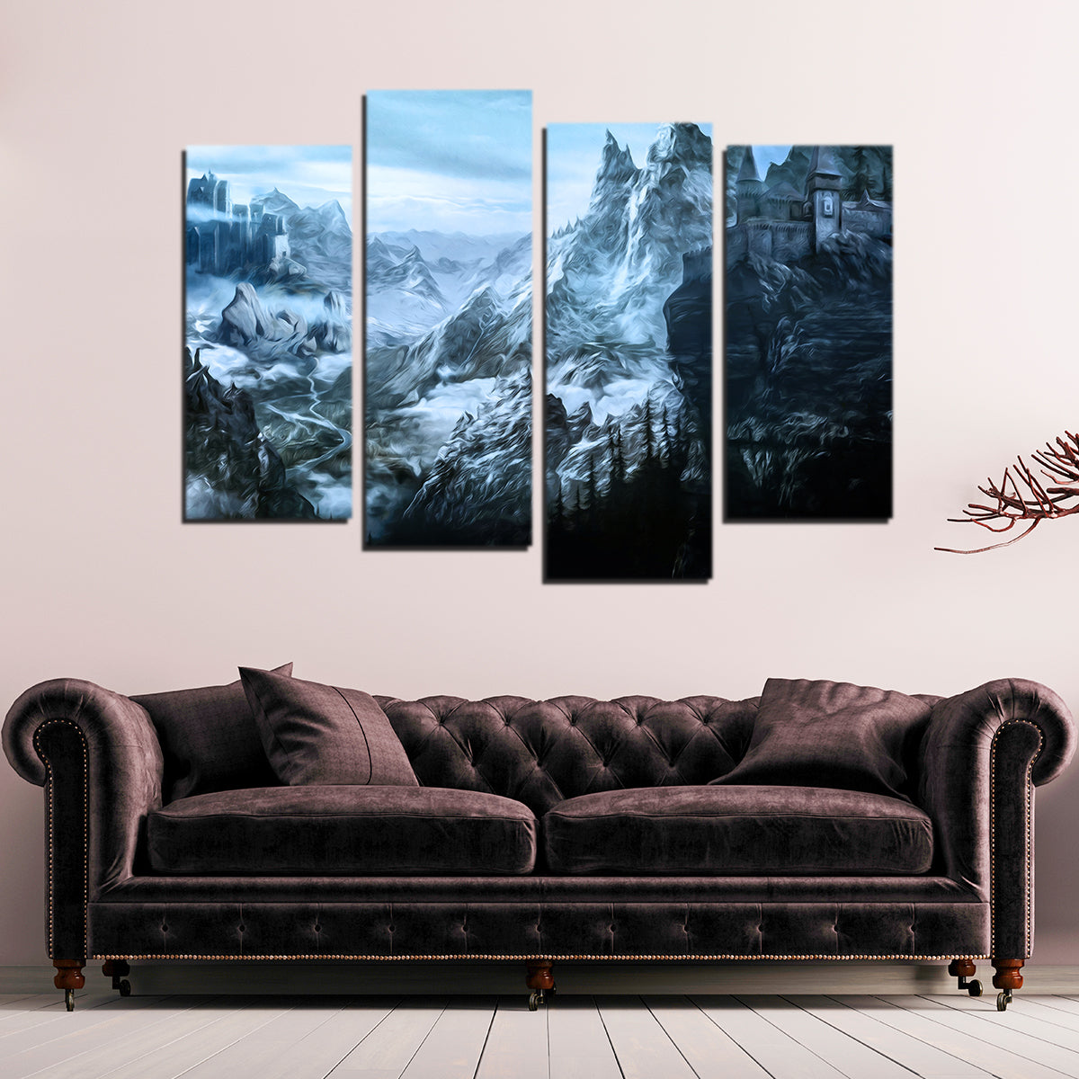 Stunning Castle Ridge Wall Art by George Sorin