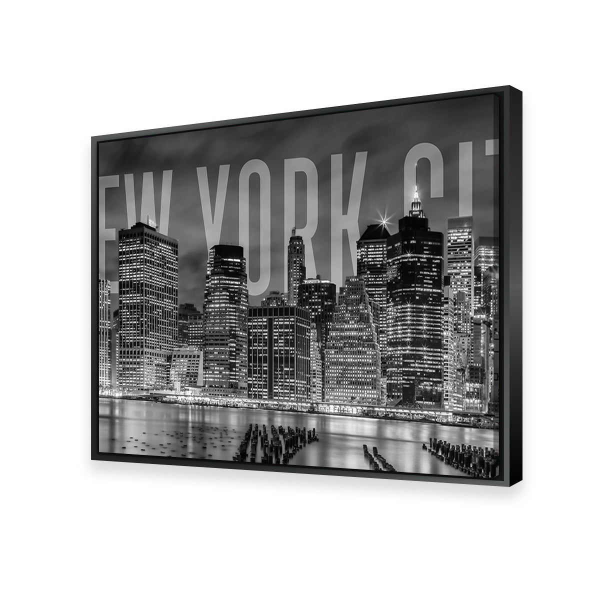 Stunning New York City Skyline Monochrome Wall Art for Home Decor
