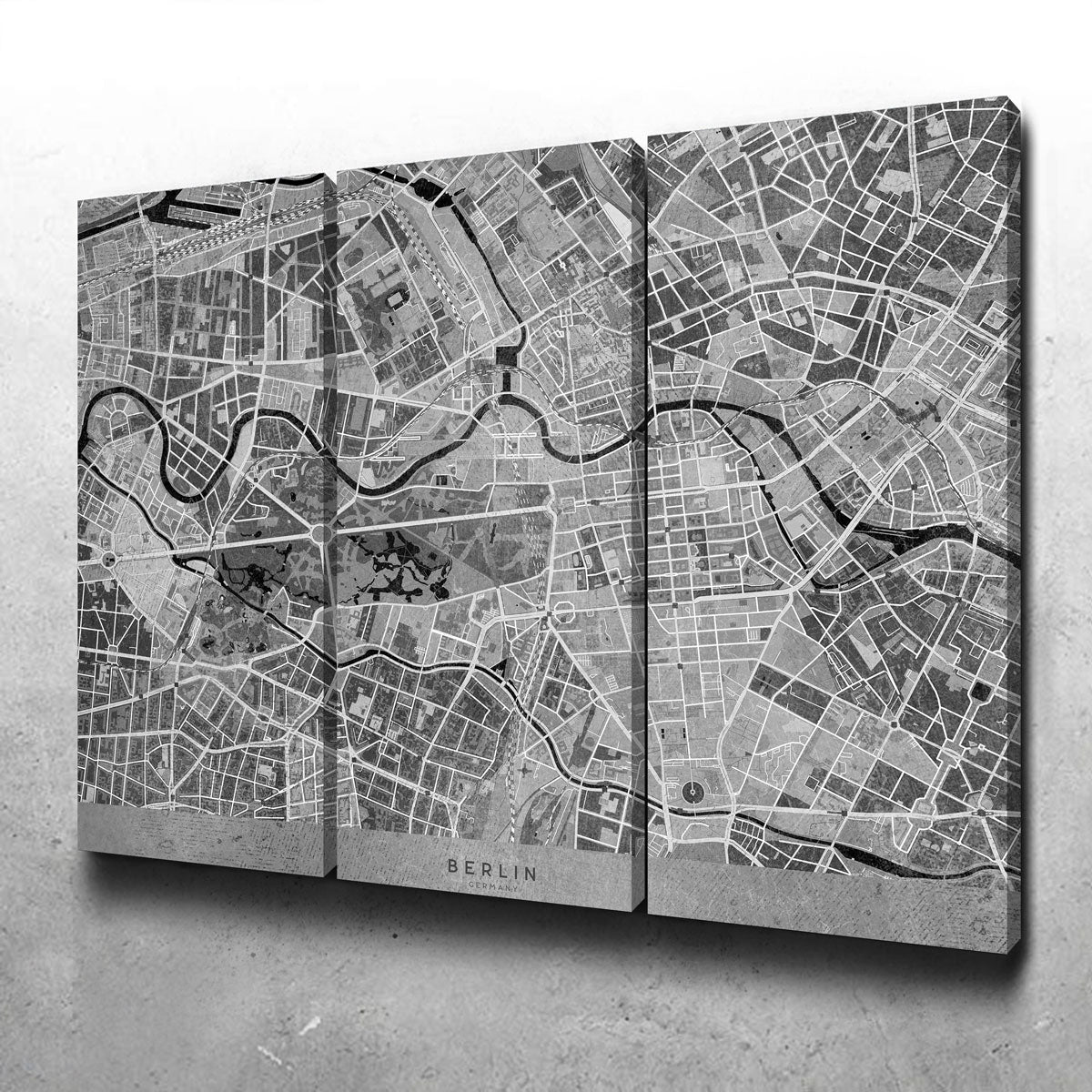 Exquisite Berlin Map 2 Wall Art for Your Home Decor