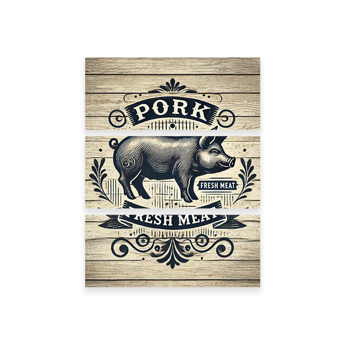 Exquisite Pork and Fresh Meat Themed Wall Art for Home Decor