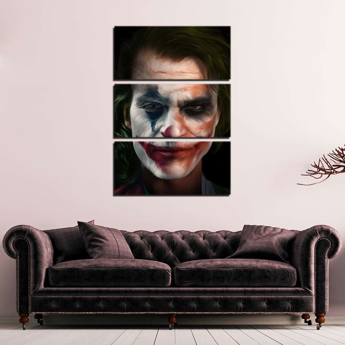 Unique Portrait of a Joker Wall Art for Stunning Decor