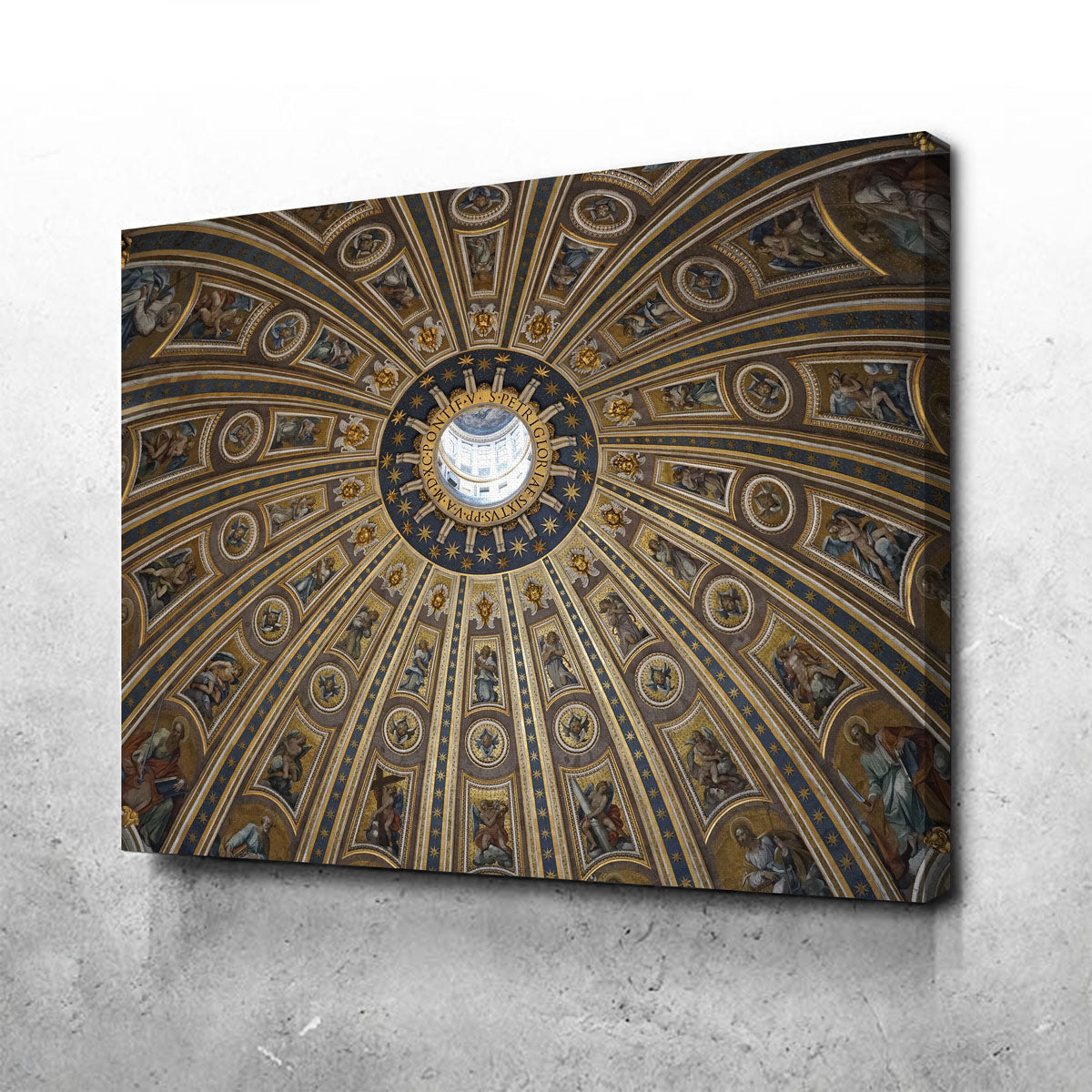 Exquisite St. Peter's Basilica Ceiling Wall Art from Vatican City