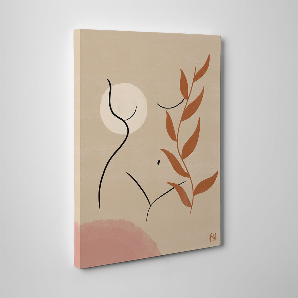 Exquisite Nude Earthy Tones Wall Art for Home Decor