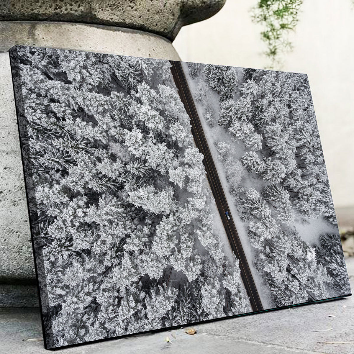 Exquisite Snowy Road Wall Art by Karolis Janulis