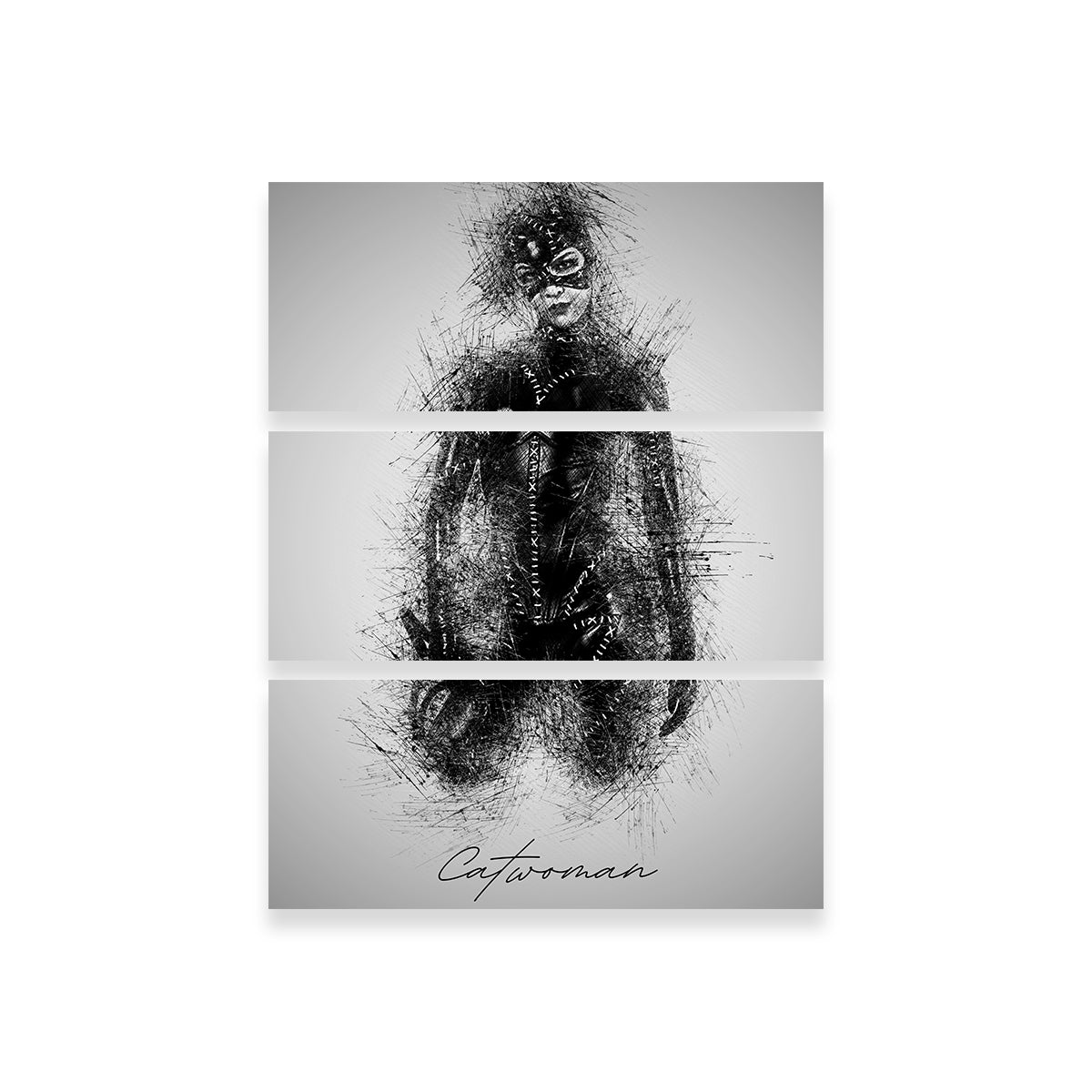 Stunning Catwoman Sketch Wall Art for Your Home Decor