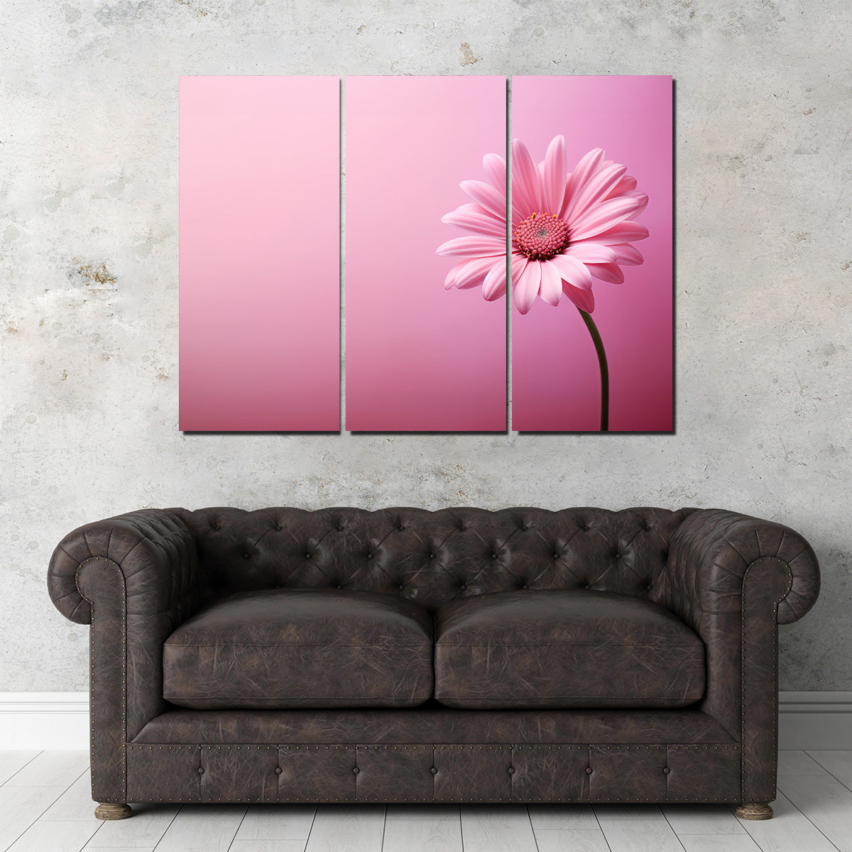 Gorgeous Pink Sunflower Wall Art