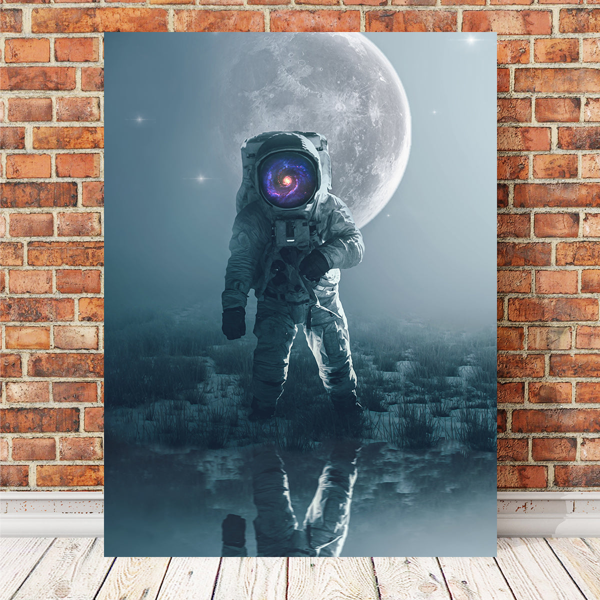 Stunning Astronaut Alone Wall Art by George Sorin