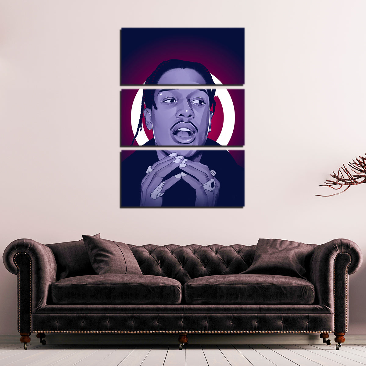 Exclusive Asap Rocky Wall Art by Tovu Yovi