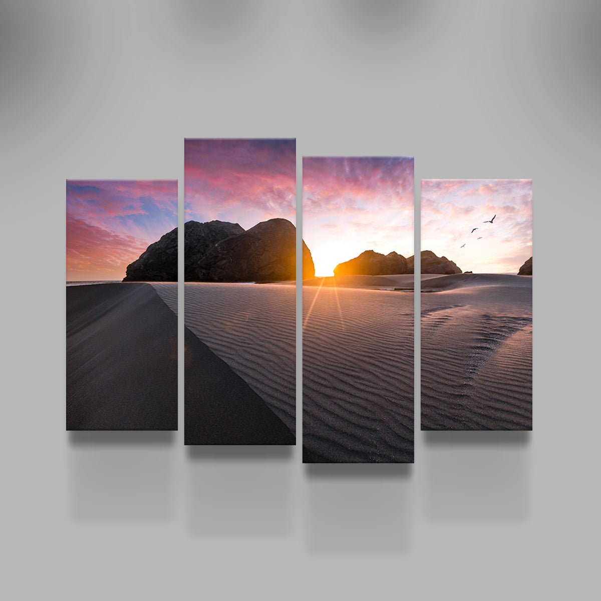 Stunning Beach Sunset Wall Art by Lucas Moore