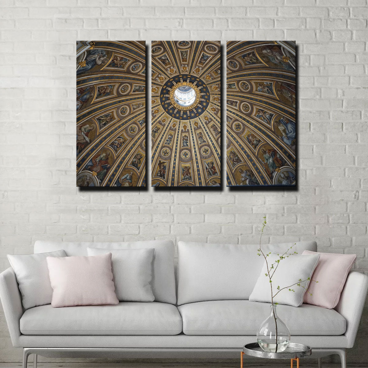 Exquisite St. Peter's Basilica Ceiling Wall Art from Vatican City