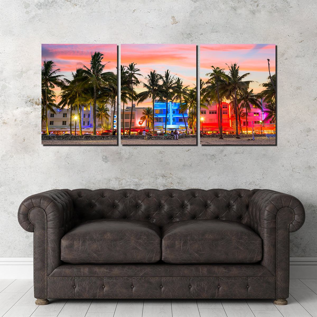 Stunning Miami Beach Ocean Drive Wall Art for Your Home Decor