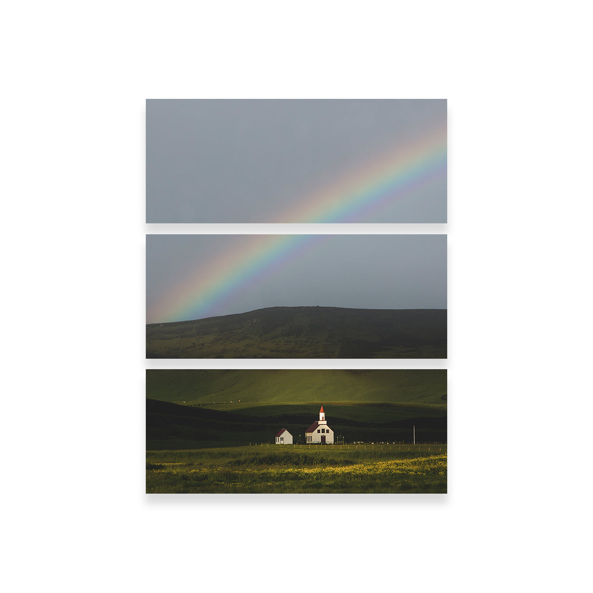 Stunning Iceland Rainbow Wall Art by Dennis Maida
