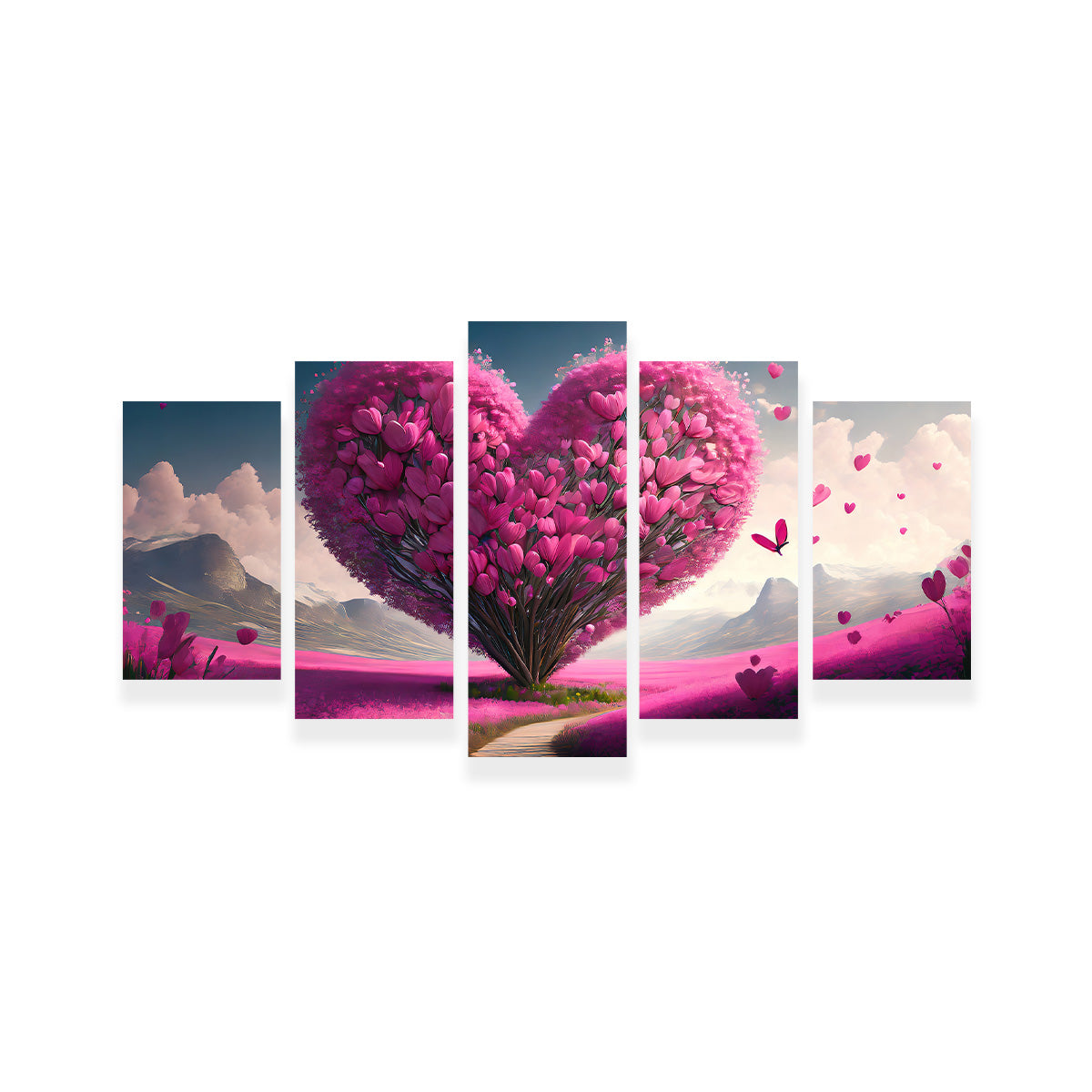 Gorgeous Pink Heart Wall Art