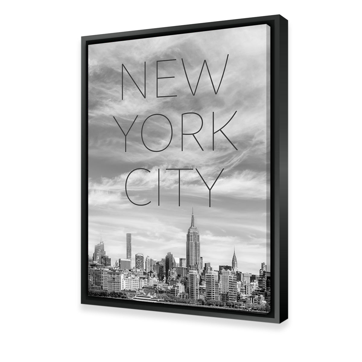 Stunning NYC Text & Skyline Wall Art by Melanie Viola
