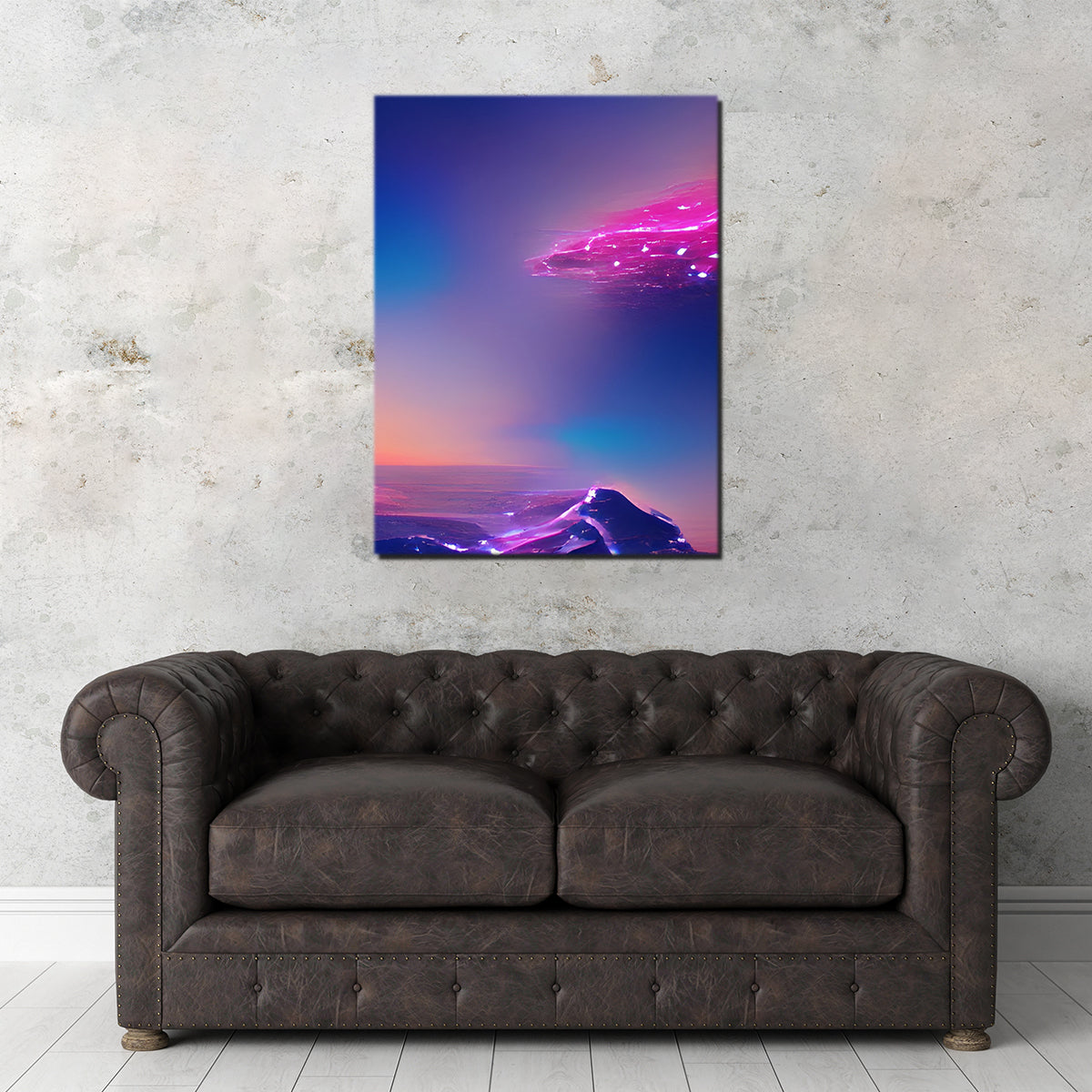 Alien World Wall Art - Exclusive Handmade Canvas by Gabriel Ritcey