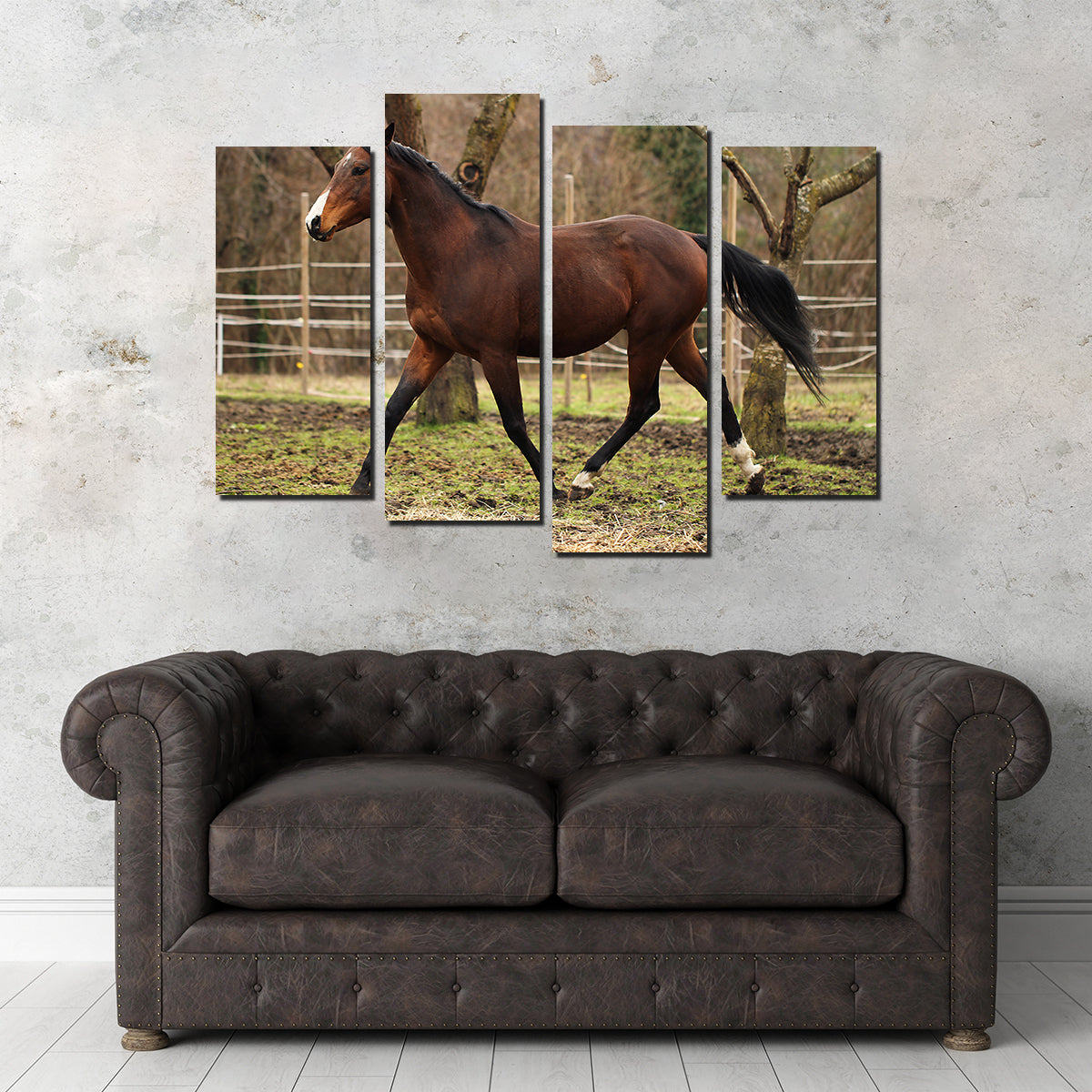 Exquisite American Quarter Horse Stallion Wall Art for Your Home Decor
