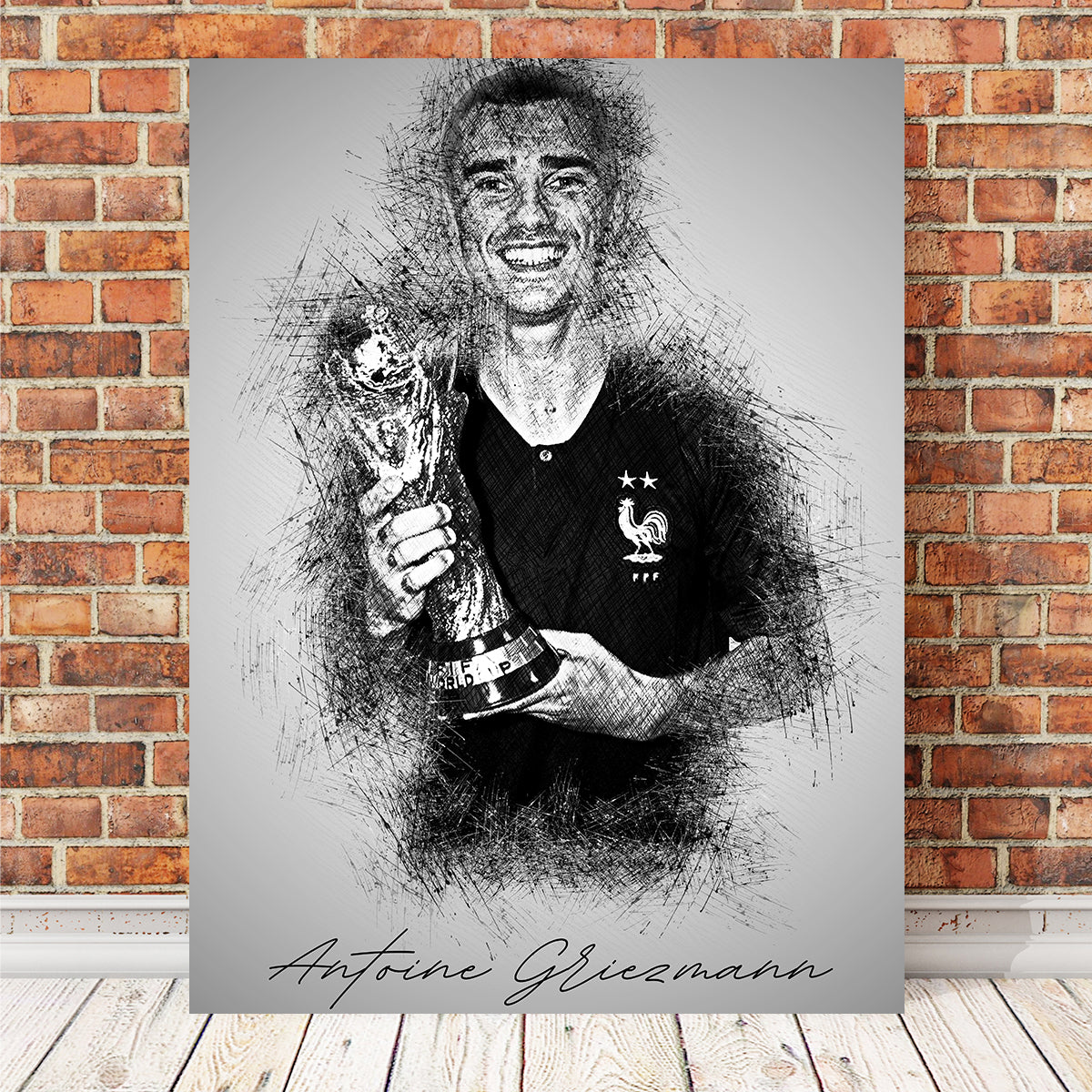 Stunning Antoine Griezmann Wall Art - Ideal Decor for Sports Fans