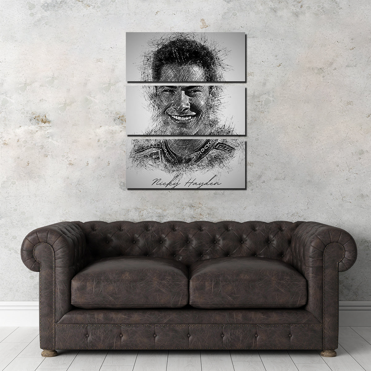 Nicky Hayden Exclusive Wall Art by Albi Art