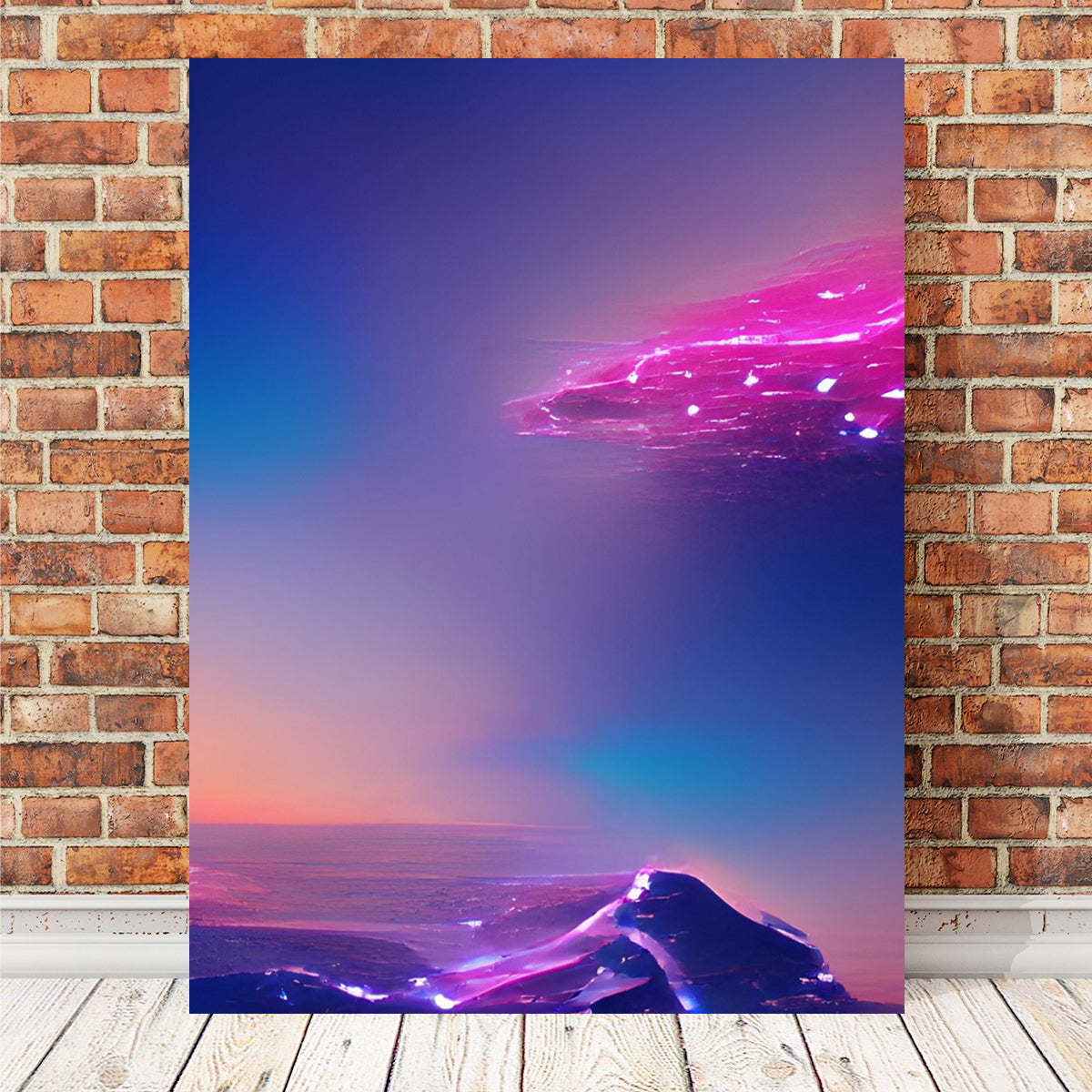 Alien World Wall Art - Exclusive Handmade Canvas by Gabriel Ritcey