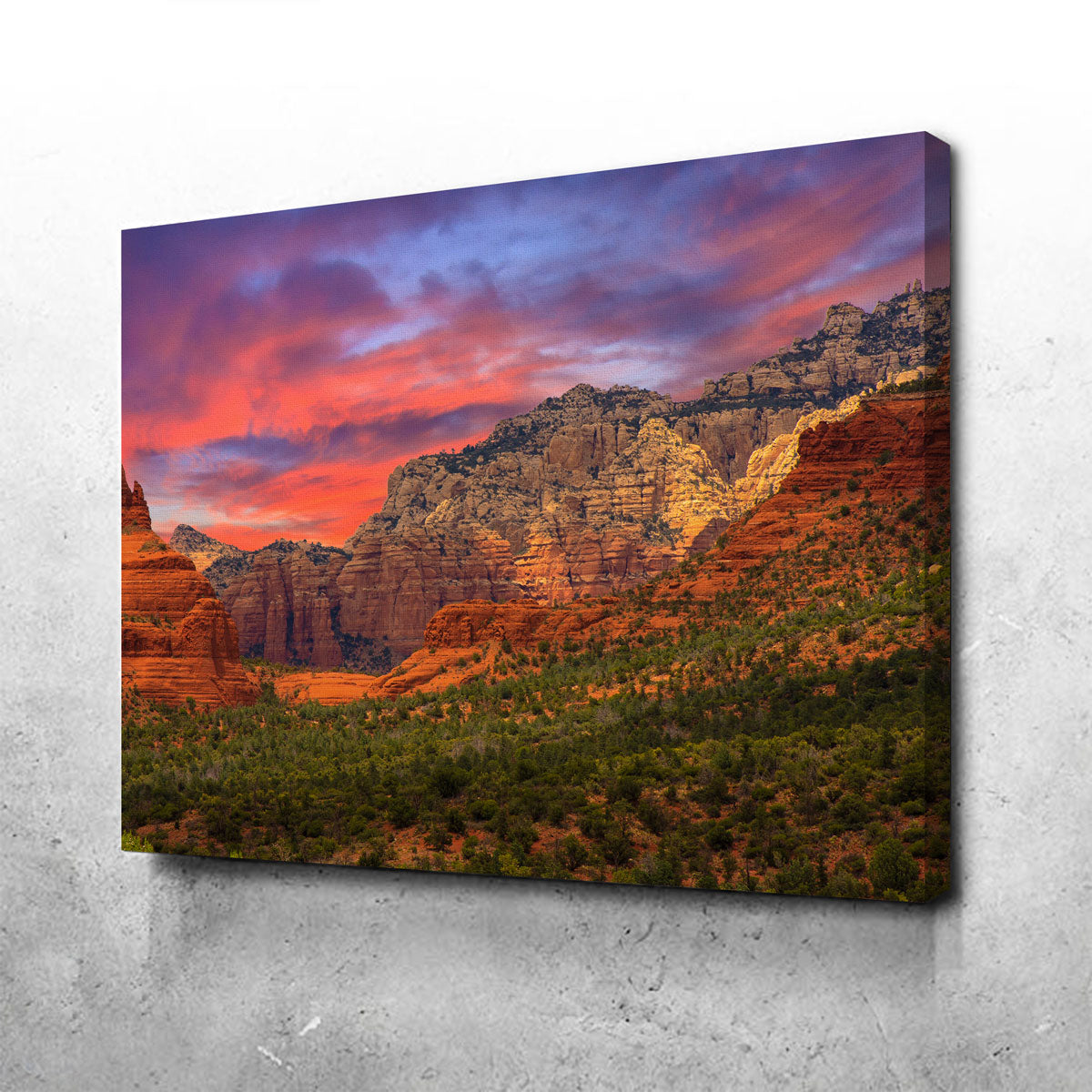 Stunning Sedona Sunset Wall Art for Home Decor