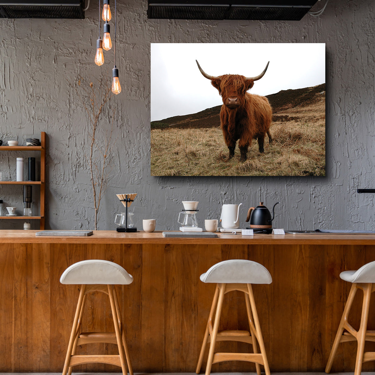 Gorgeous Highland Cow Wall Art Inspired by Northern Scotland