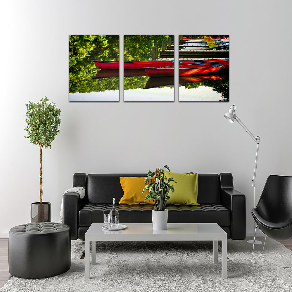 Exquisite Canoes at Devil's Den State Park Wall Art for Your Home Decor