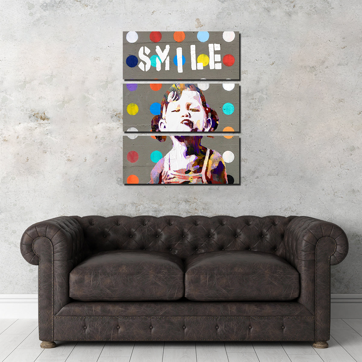 Enchanting Smile Girl Wall Art by Stephen Chambers