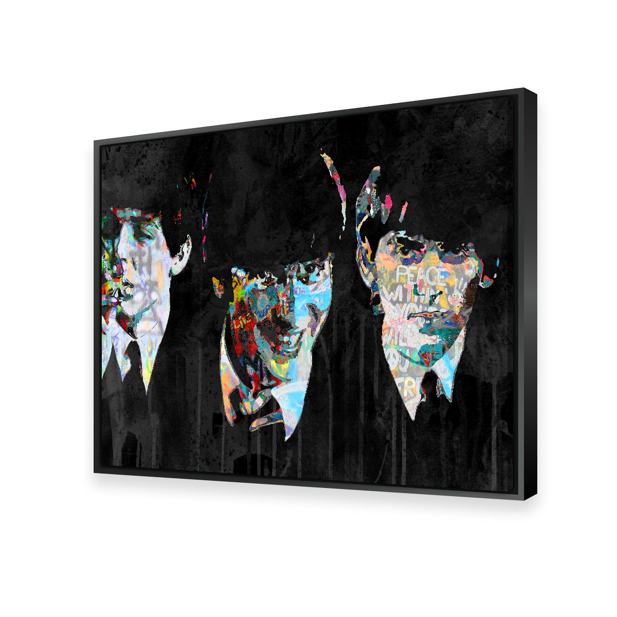 Beatles Peace Within Wall Art - Museum-Quality Handmade Canvas by Stephen Chambers
