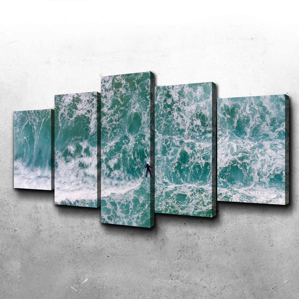 Stunning Aerial Surfer Wall Art by Karolis Janulis
